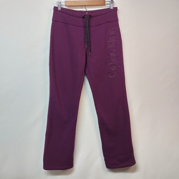 Calvin Klein Pants - Calvin Klein Women's Burgundy Sweatpants Size S